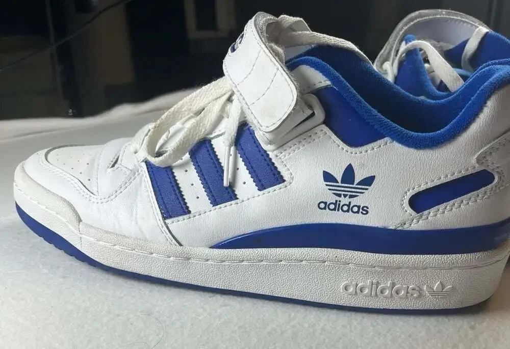 Adidas Originals Forum Low 'White Royal Blue' Sneakers men’s 10 Gorpcore